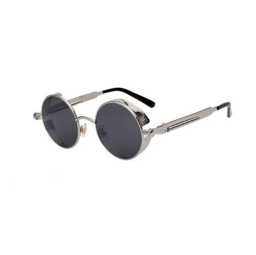 Round Metal Steampunk Sunglasses for Men Women - Image 9