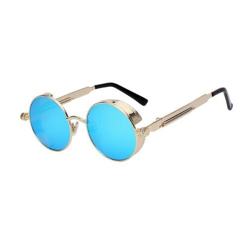Round Metal Steampunk Sunglasses for Men Women - Image 11