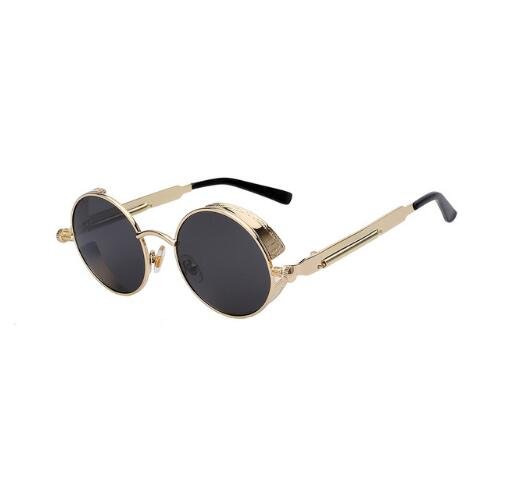 Round Metal Steampunk Sunglasses for Men Women - Image 16
