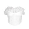 White Heat: Strapless Lace Corset Top