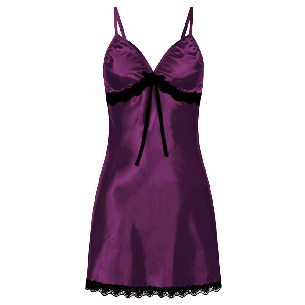 Whisper Soft: Seamless Lace Bow Babydoll - Image 6