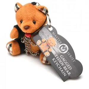 Ms Gagged Teddy Bear Keychain