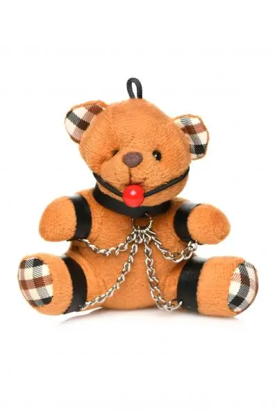 Ms Gagged Teddy Bear Keychain - Image 3