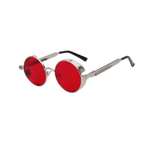 Round Metal Steampunk Sunglasses for Men Women - Image 6