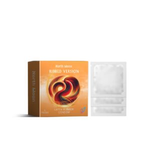 Hyaluronic-Infused Latex Condom for Couples-Ribbed Version