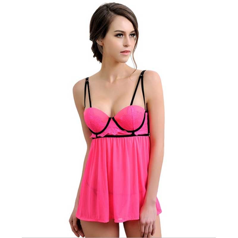 Bare Intentions: Embroidered Halter Babydoll Set - Image 5