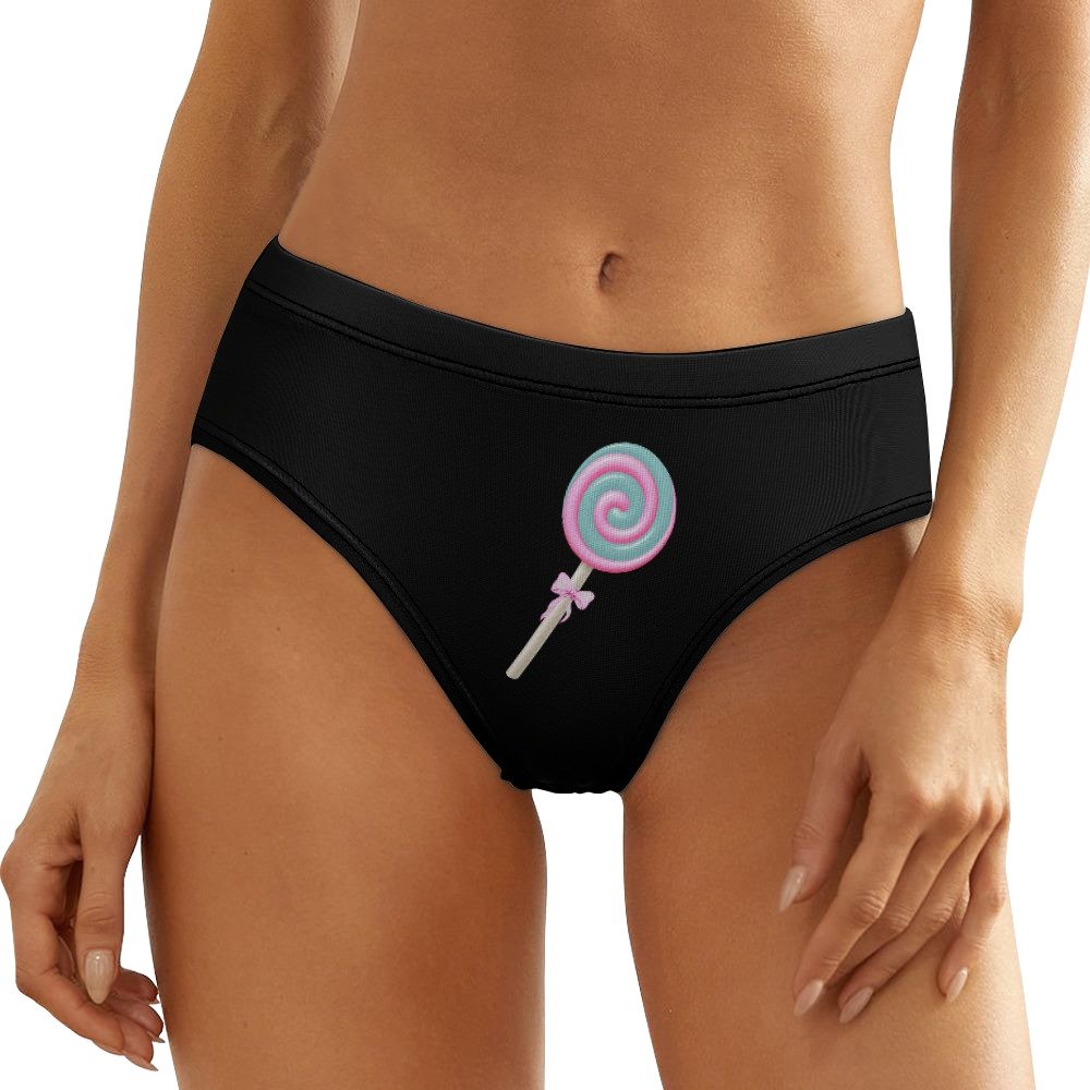 Cute Women's Low Waist Panties with Lollipop - Image 6
