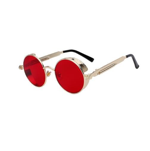 Round Metal Steampunk Sunglasses for Men Women - Image 10
