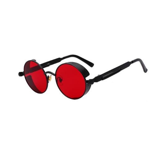 Round Metal Steampunk Sunglasses for Men Women - Image 8