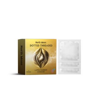 Hyaluronic-Infused Latex Condom for Couples-Dotted Threaded