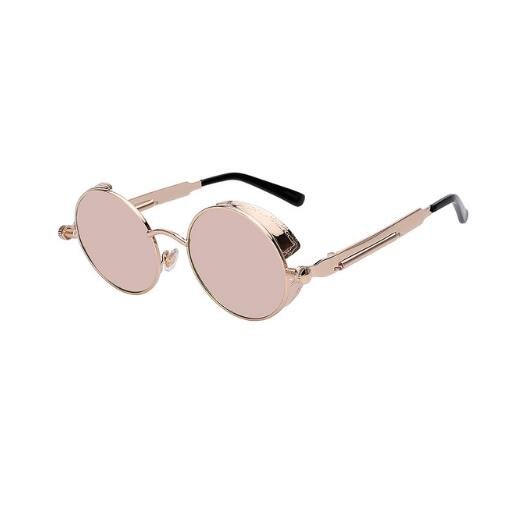 Round Metal Steampunk Sunglasses for Men Women - Image 12