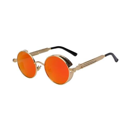 Round Metal Steampunk Sunglasses for Men Women - Image 5