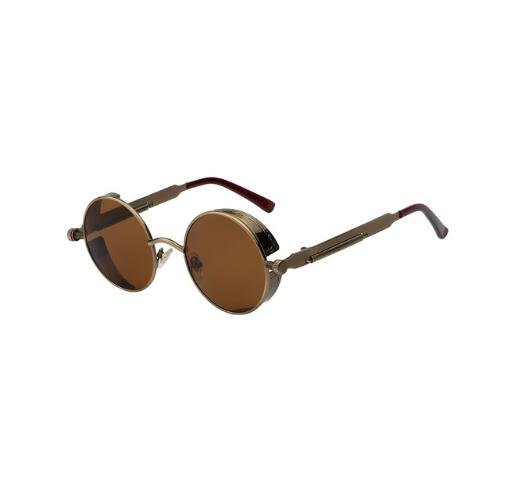 Round Metal Steampunk Sunglasses for Men Women - Image 3