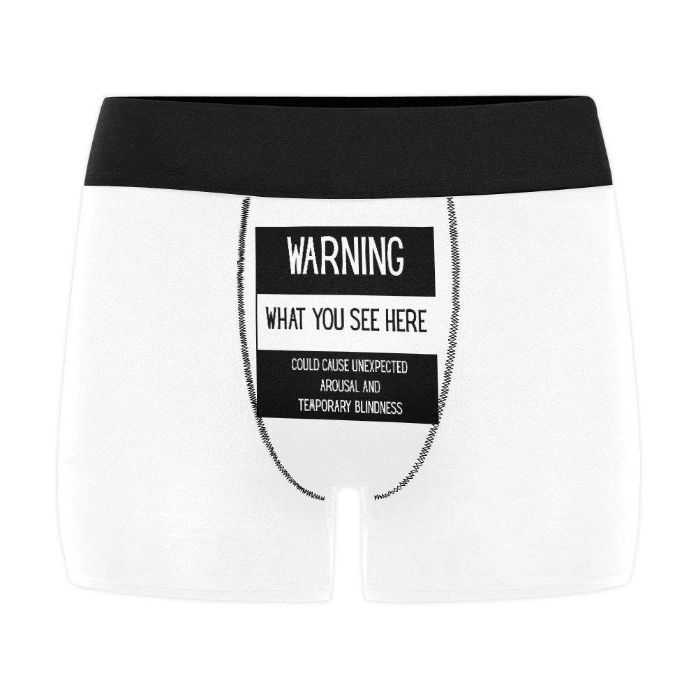 Men's Warning Boxer Briefs (Model L10)(New)