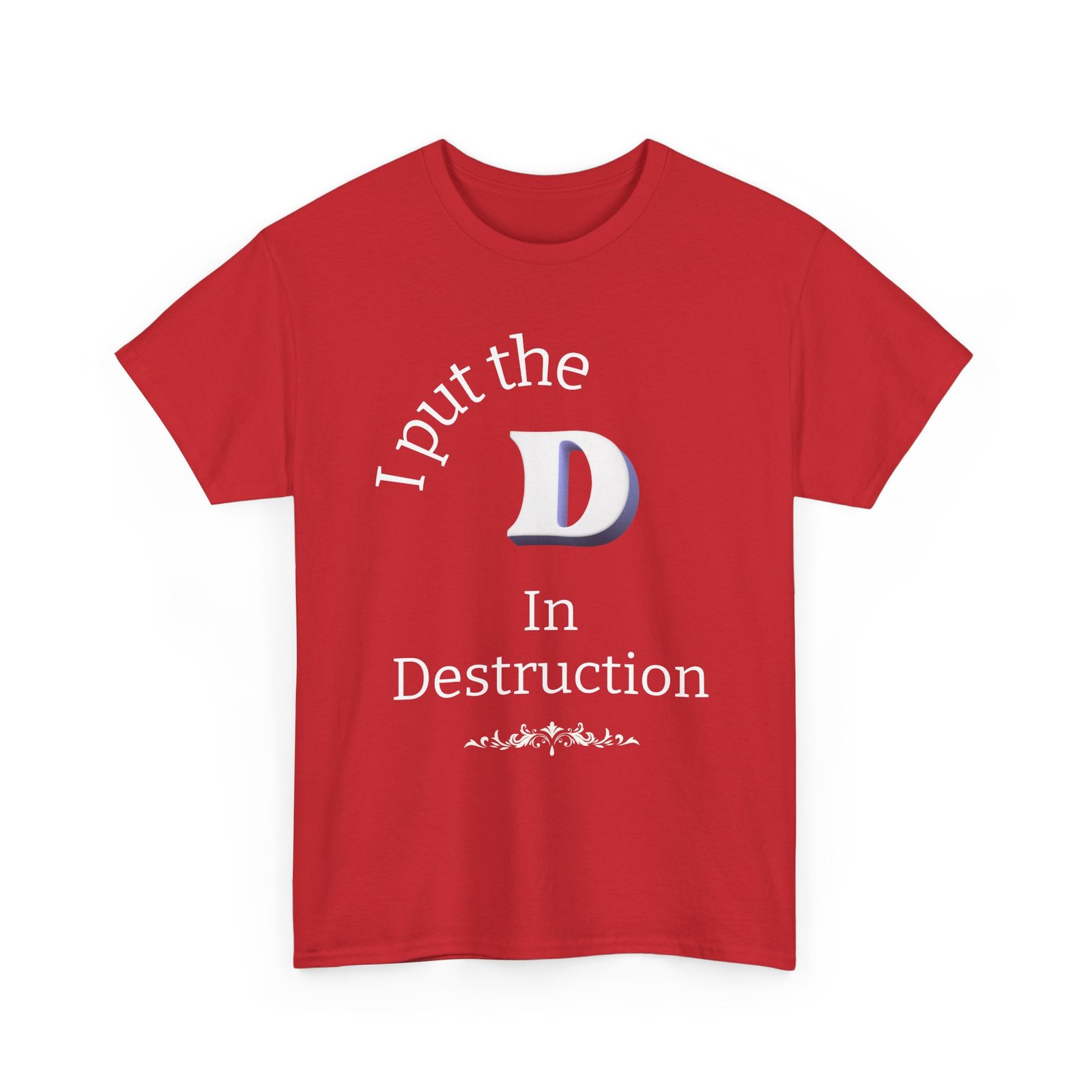 Men's "Destruction" - Heavy Cotton T-Shirt - Image 19