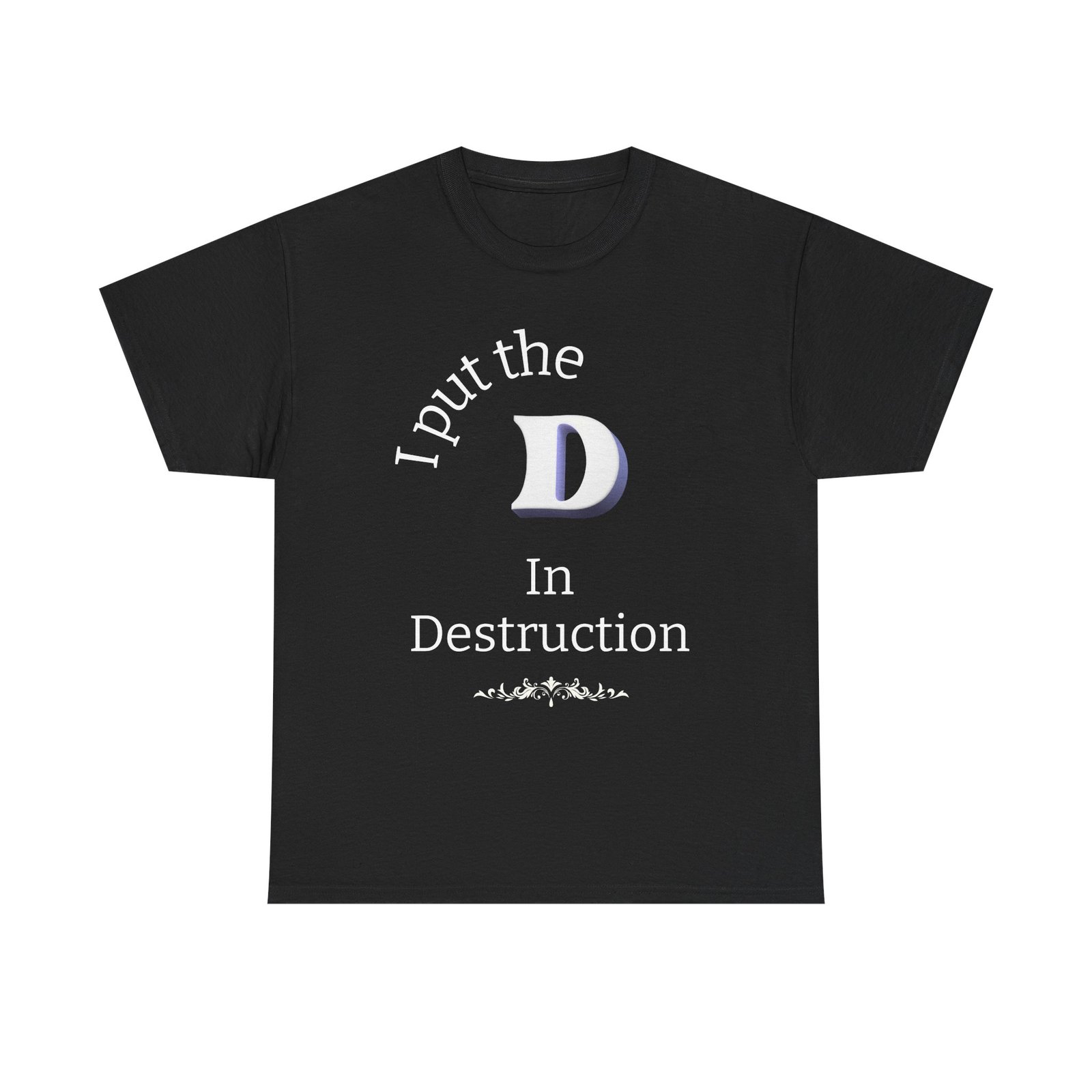 Men's "Destruction" - Heavy Cotton T-Shirt - Image 5