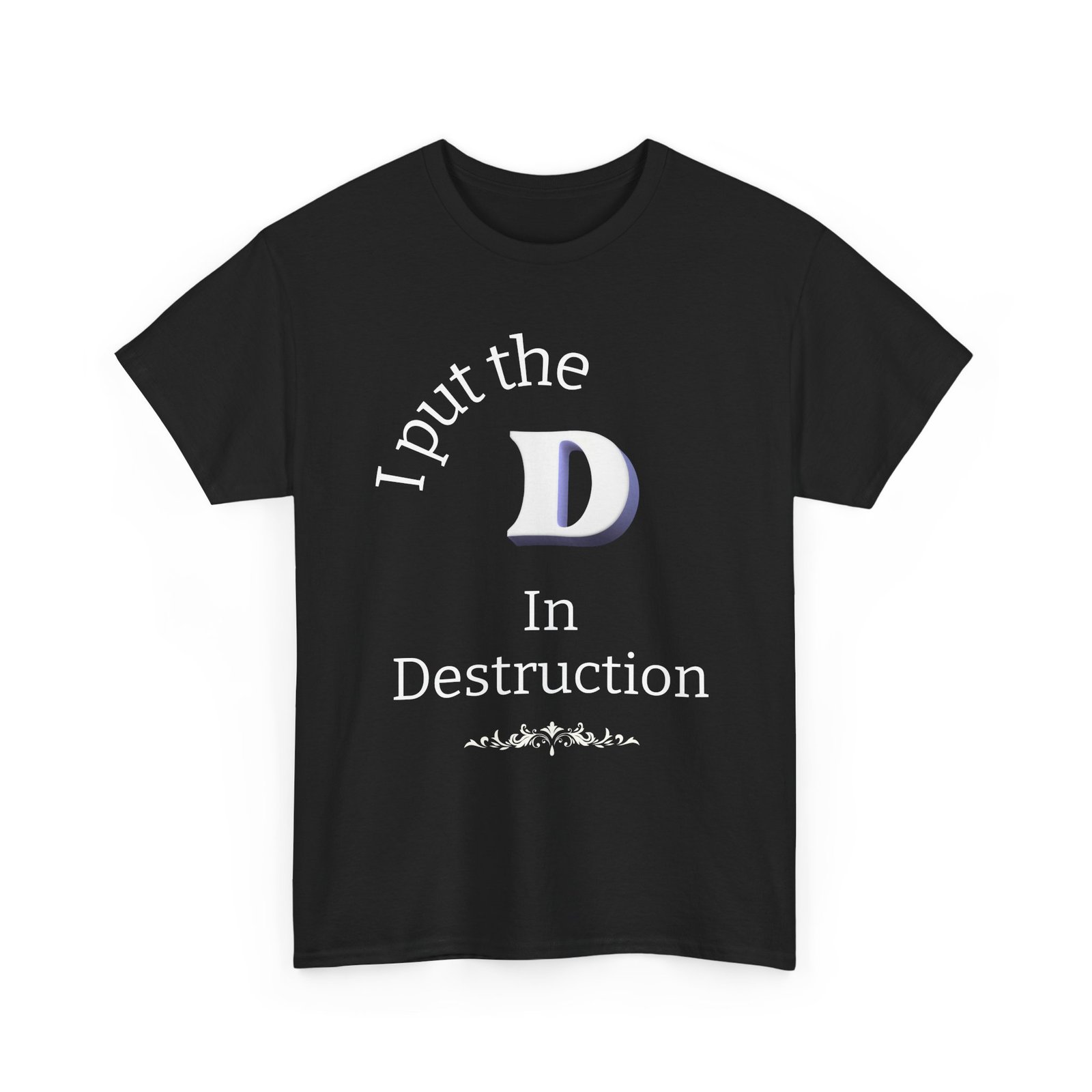 Men's "Destruction" - Heavy Cotton T-Shirt - Image 7