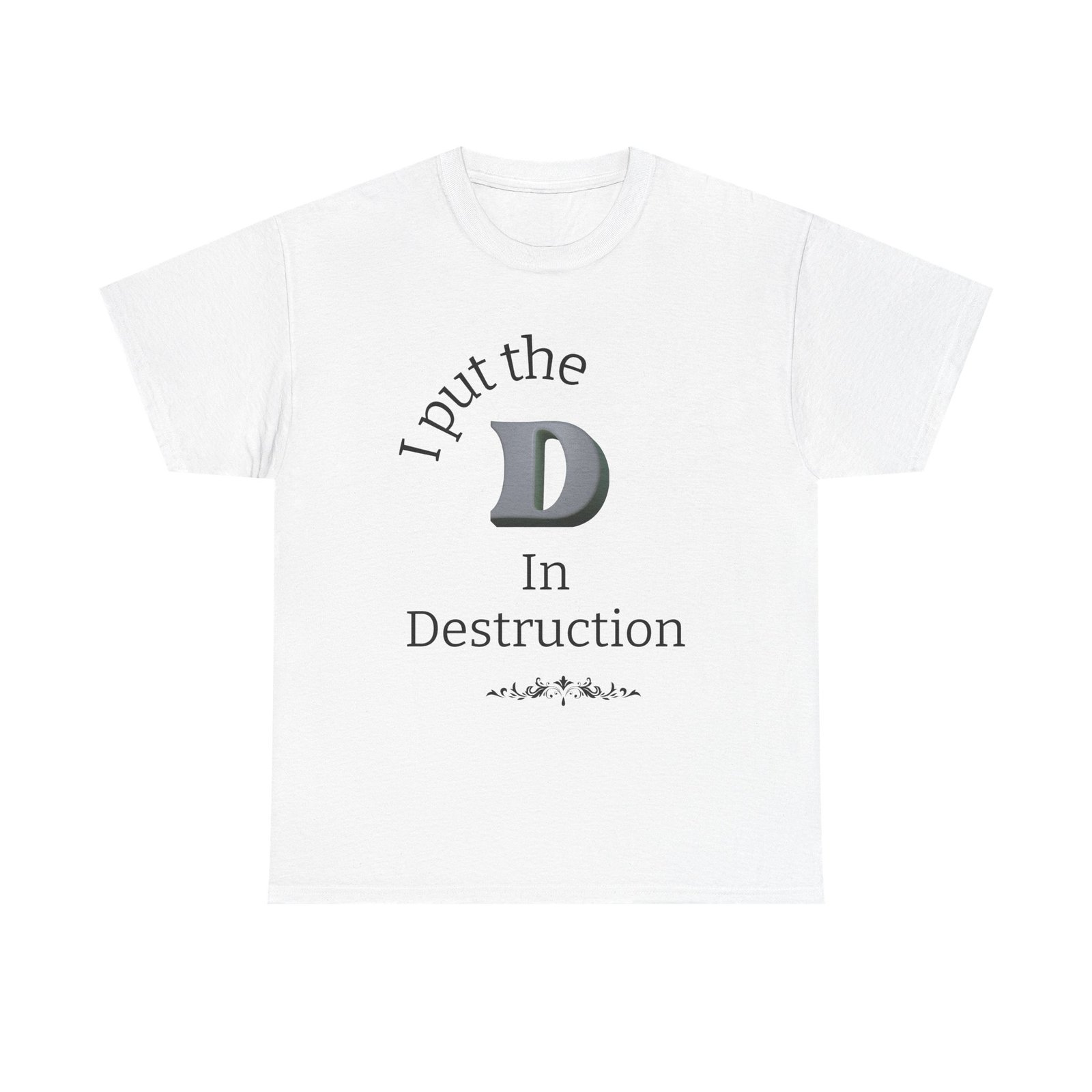Men's "Destruction" - Heavy Cotton T-Shirt