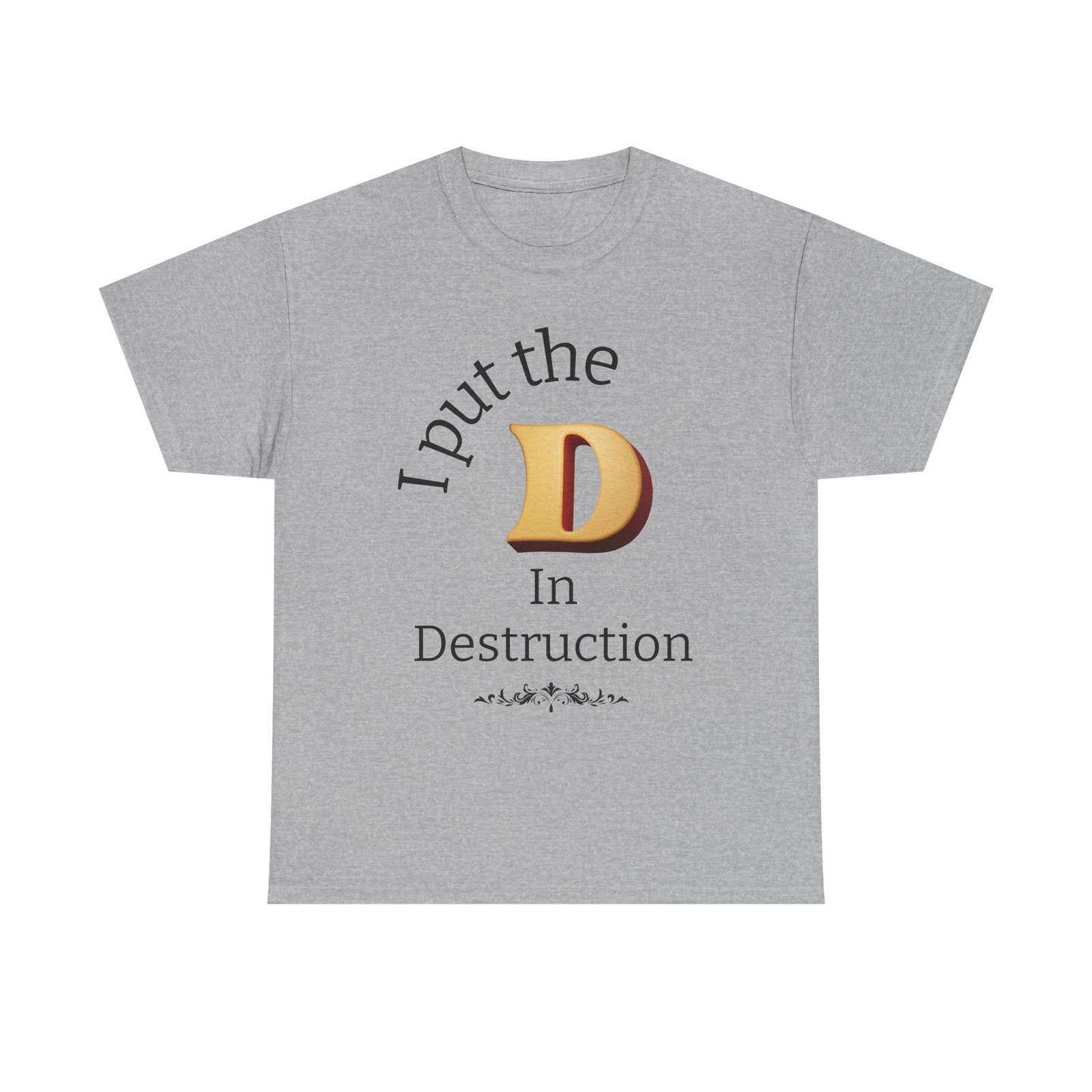 Men's "Destruction" - Heavy Cotton T-Shirt - Image 9