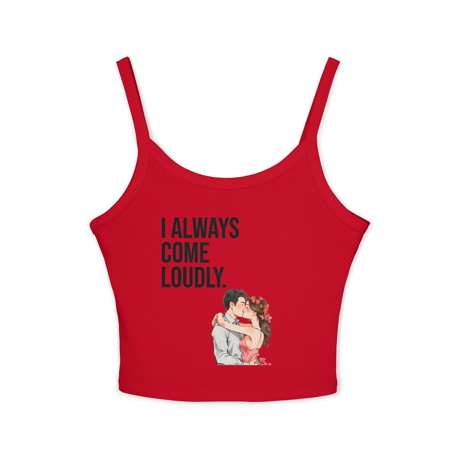 Women's "Coming" - Spaghetti strap tank-top - Image 17