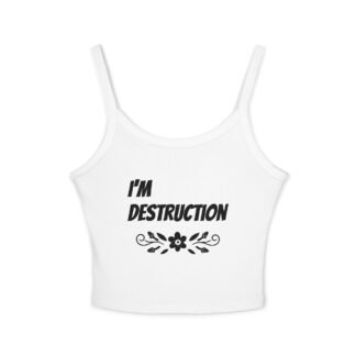 Women's "Destruction"- Spaghetti strap tank top