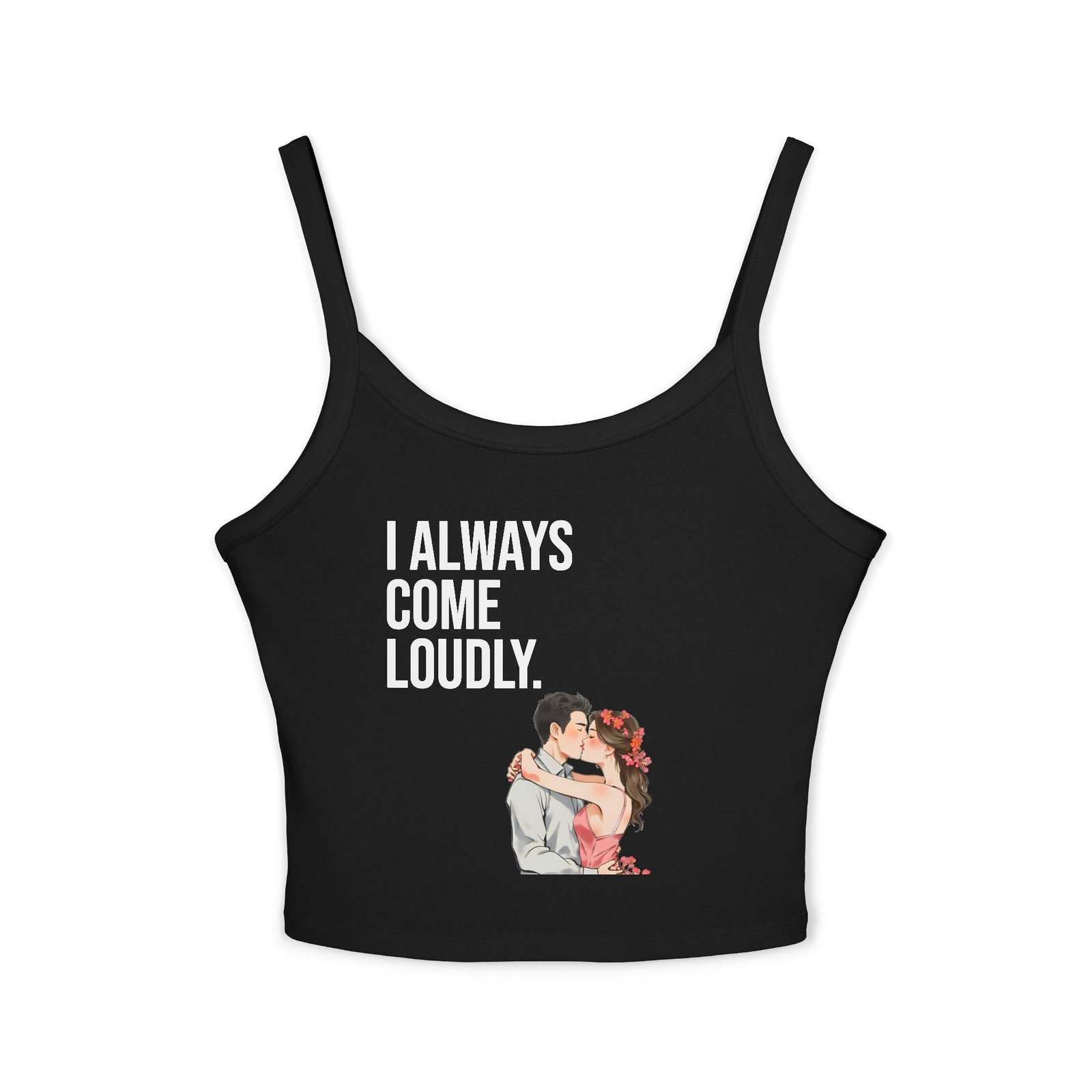 Women's "Coming" - Spaghetti strap tank-top - Image 5