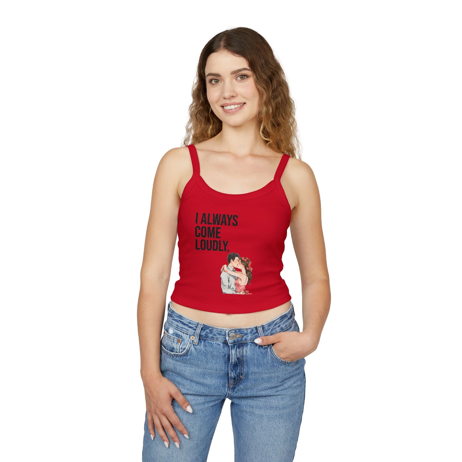 Women's "Coming" - Spaghetti strap tank-top - Image 19