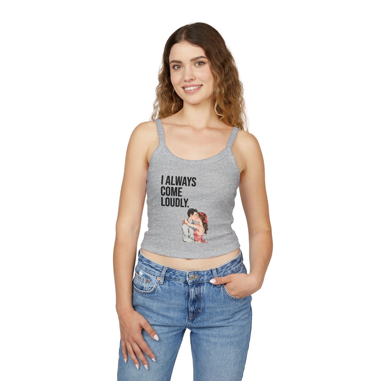 Women's "Coming" - Spaghetti strap tank-top - Image 11