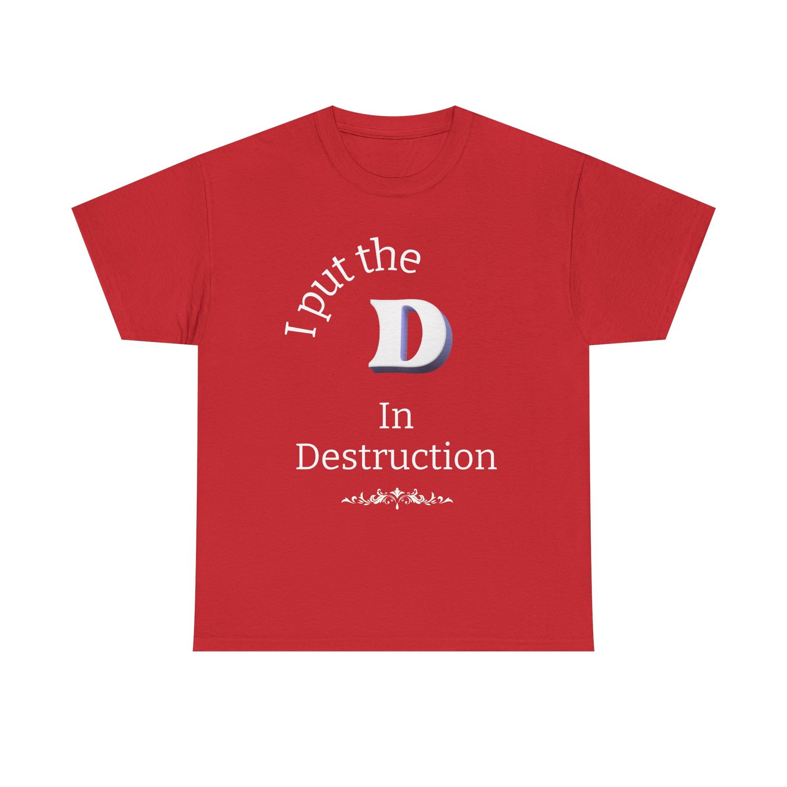 Men's "Destruction" - Heavy Cotton T-Shirt - Image 17