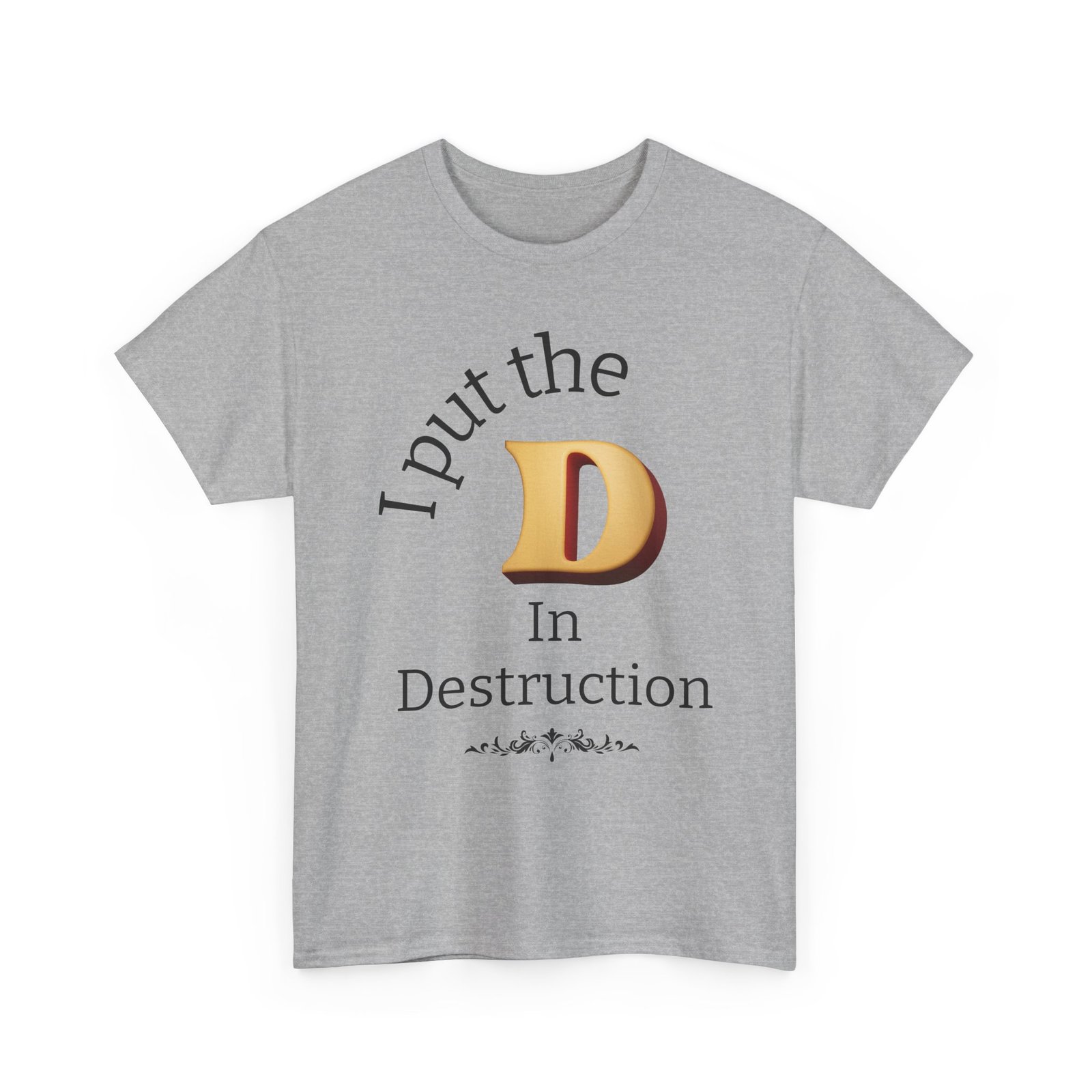Men's "Destruction" - Heavy Cotton T-Shirt - Image 11