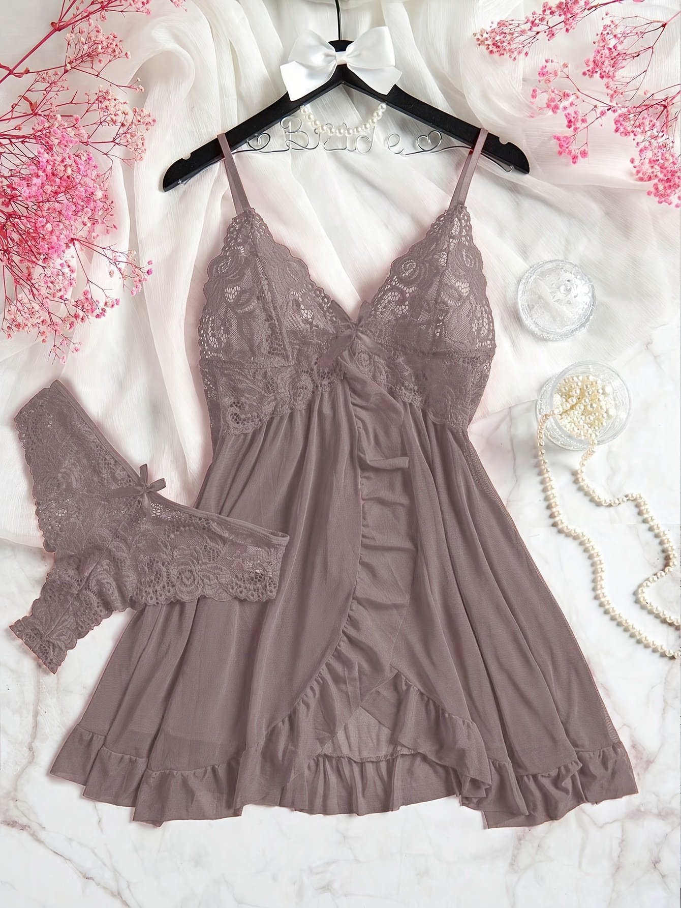 Women's Sexy Lace Nightgown - Image 8