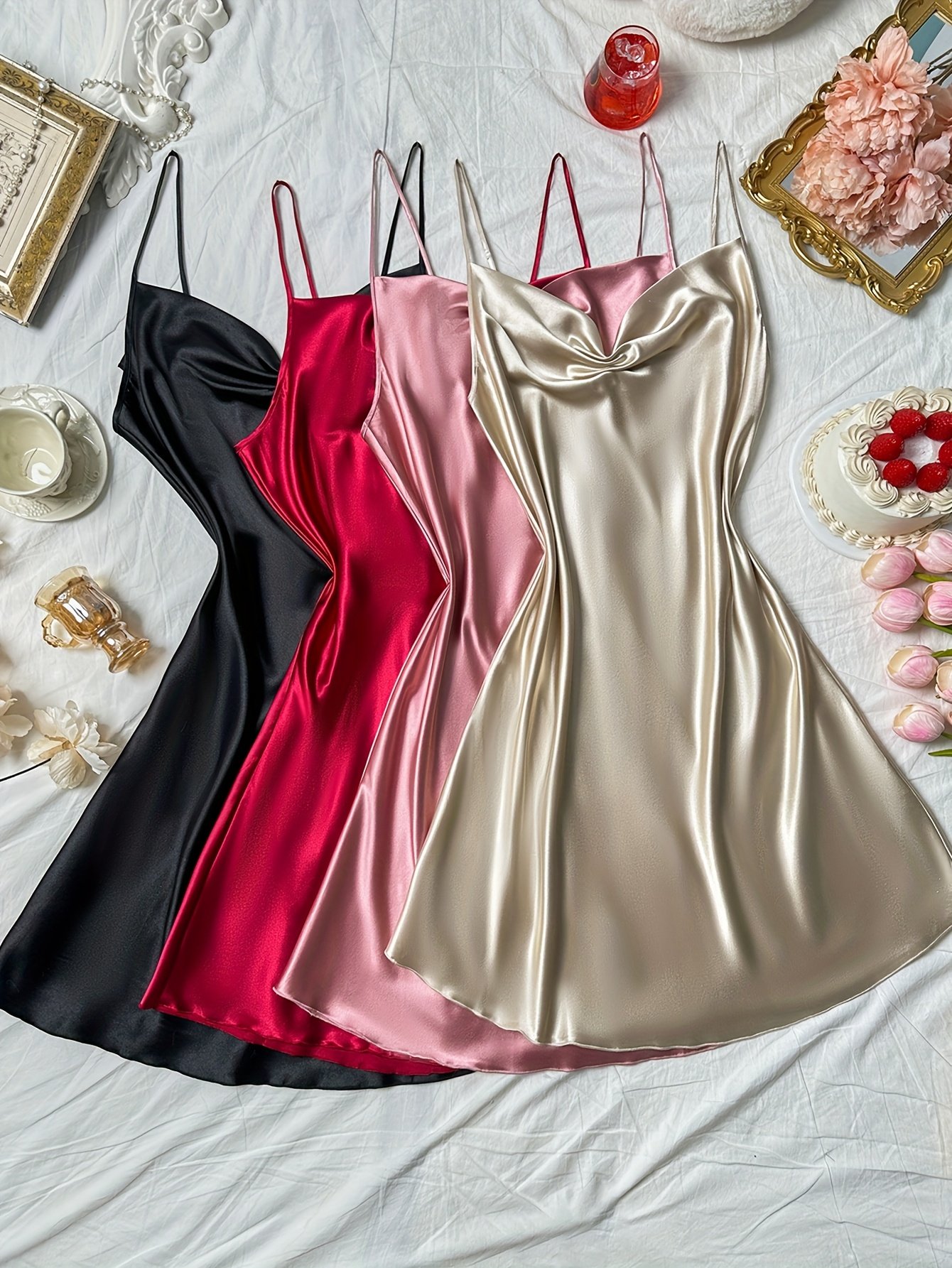 Comfortable Backless Cami Nightgowns - Image 2