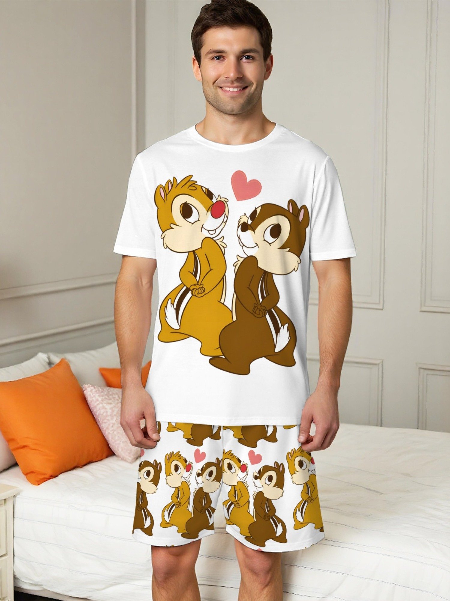 Chip & Dale Couple Pajama Set - Image 3