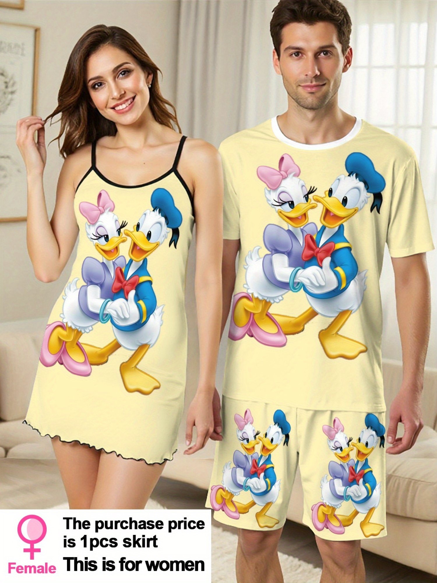 Donald & Daisy Duck Couple Pajamas