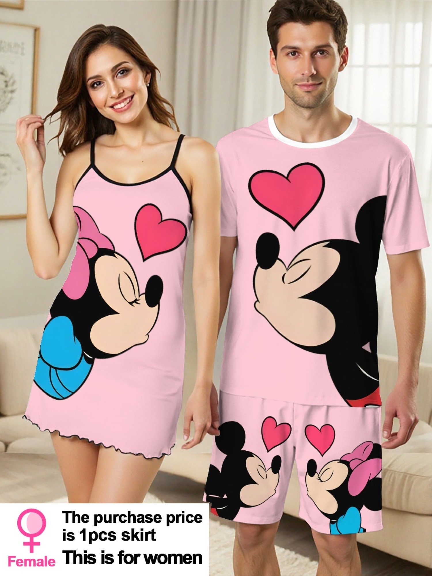 Mickey & Minnie Couple Pajama Set - Image 8