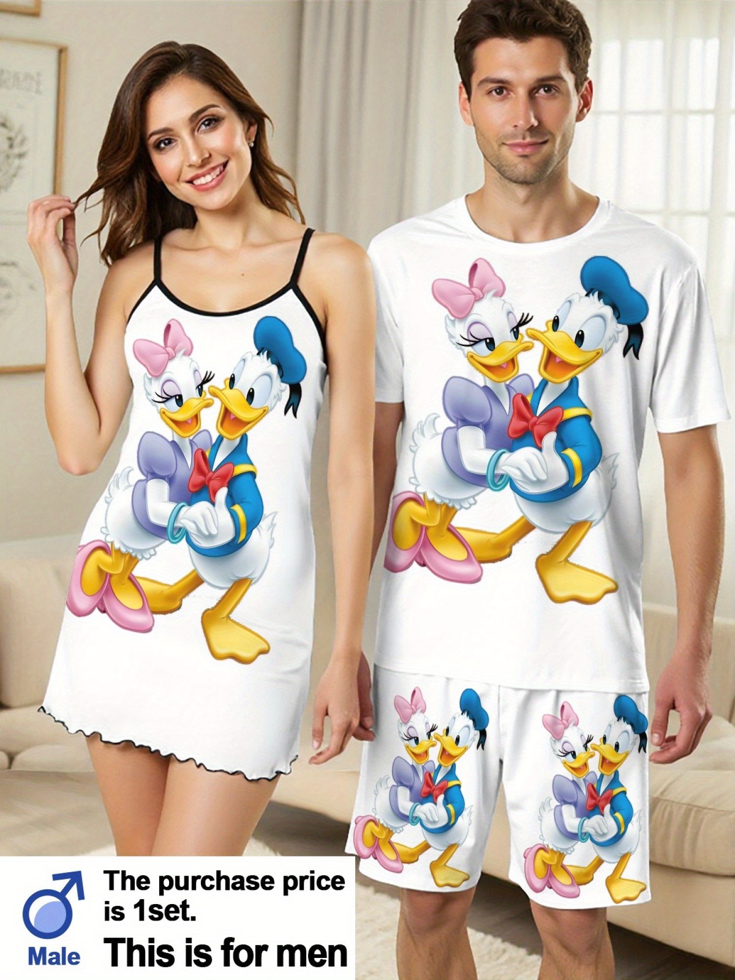 Donald & Daisy Duck Couple Pajamas - Image 5