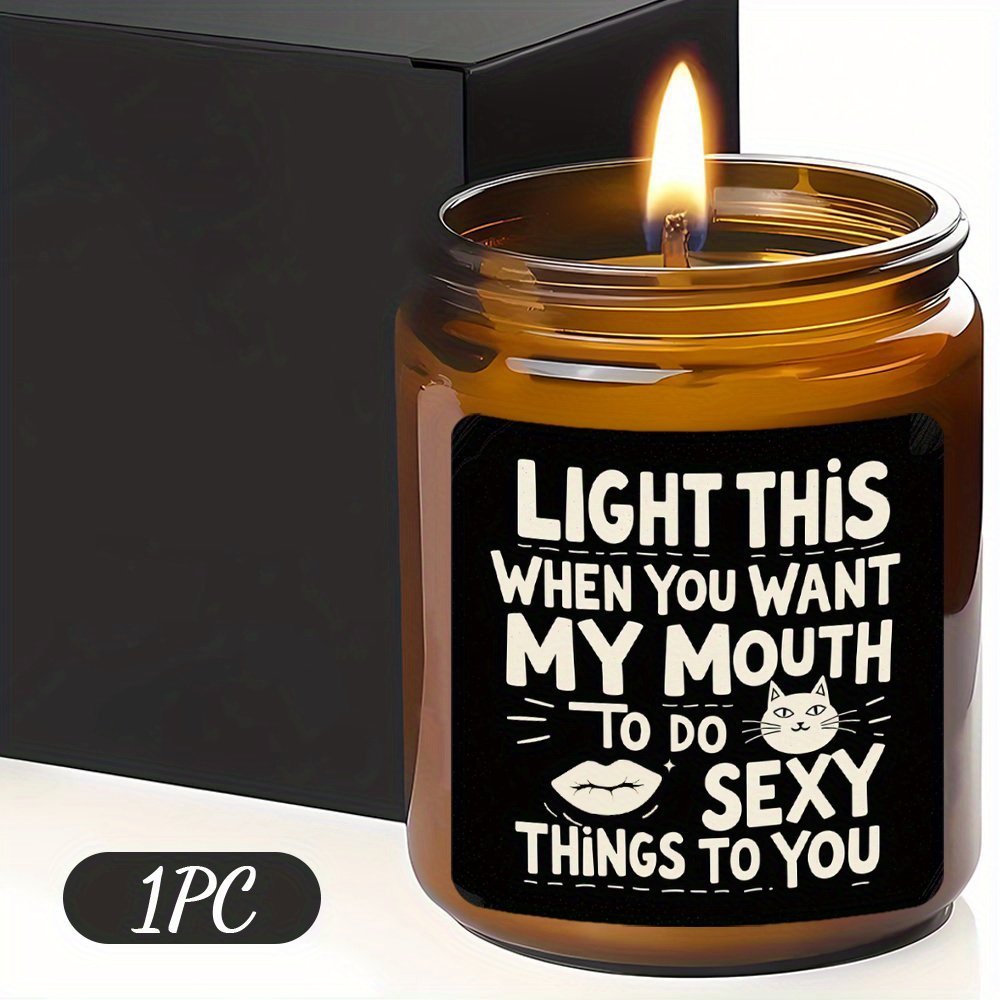 "Light This When You Want My Mouth" Candle - Image 2