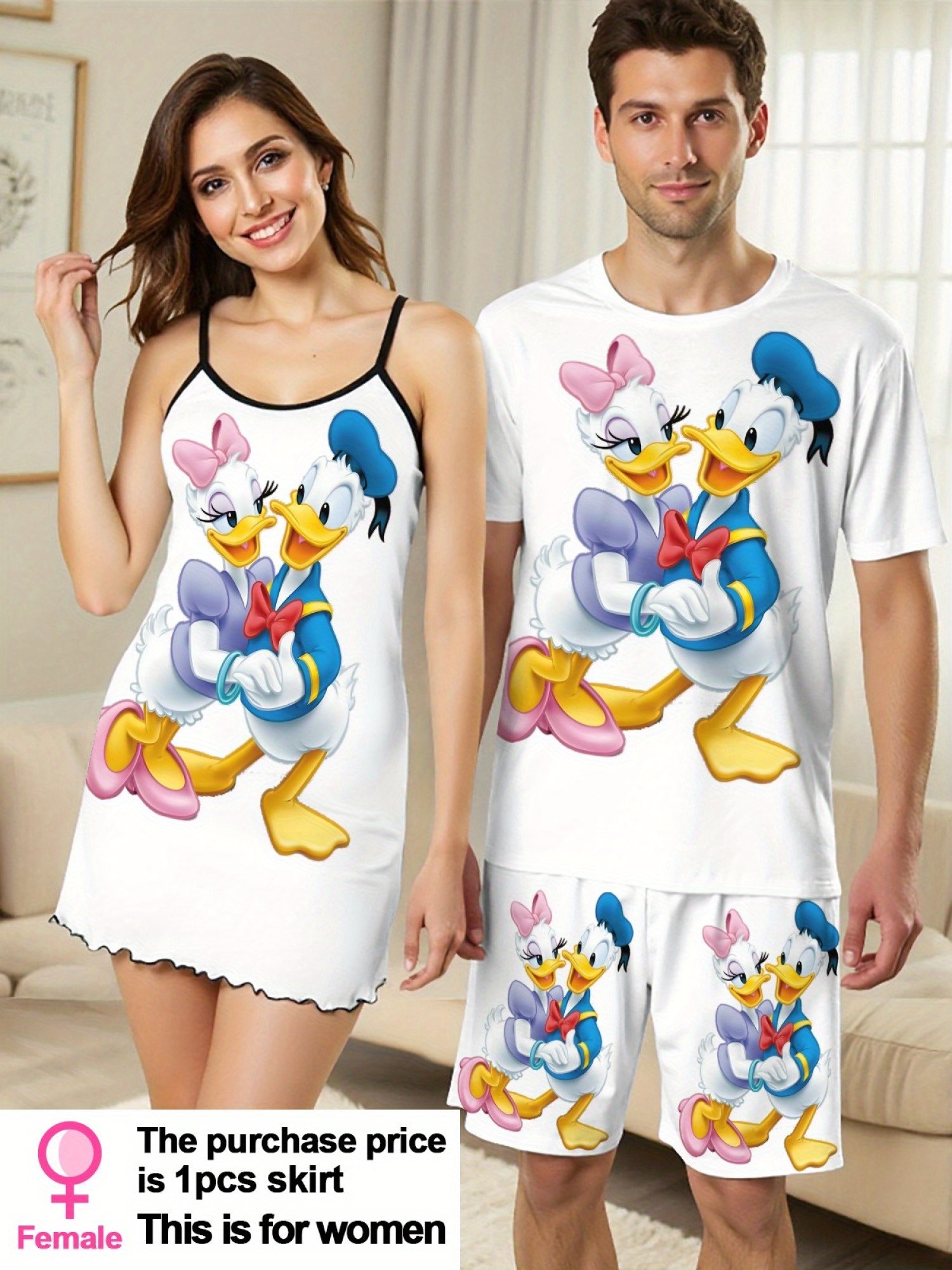 Donald & Daisy Duck Couple Pajamas - Image 3