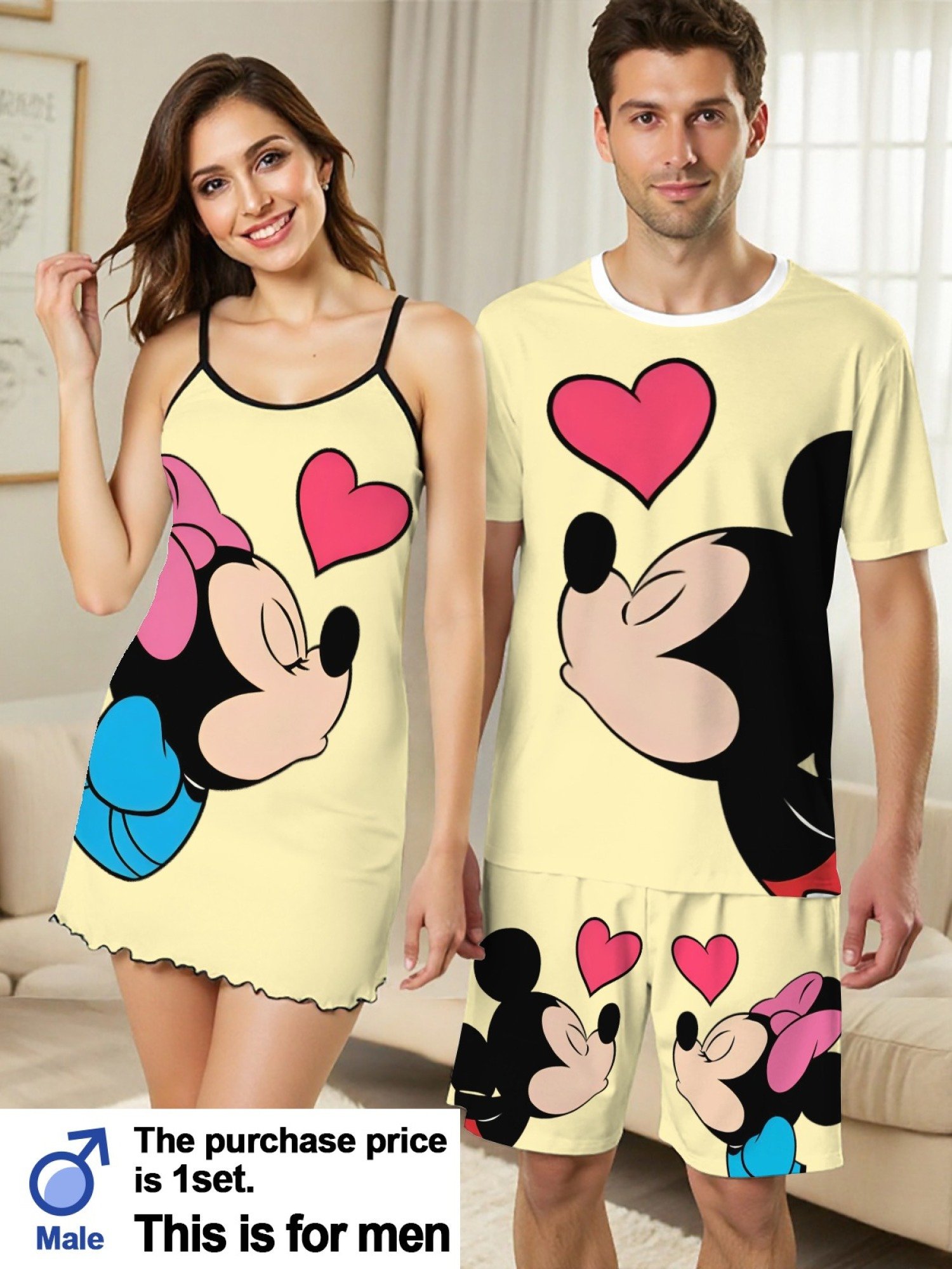 Mickey & Minnie Couple Pajama Set - Image 10