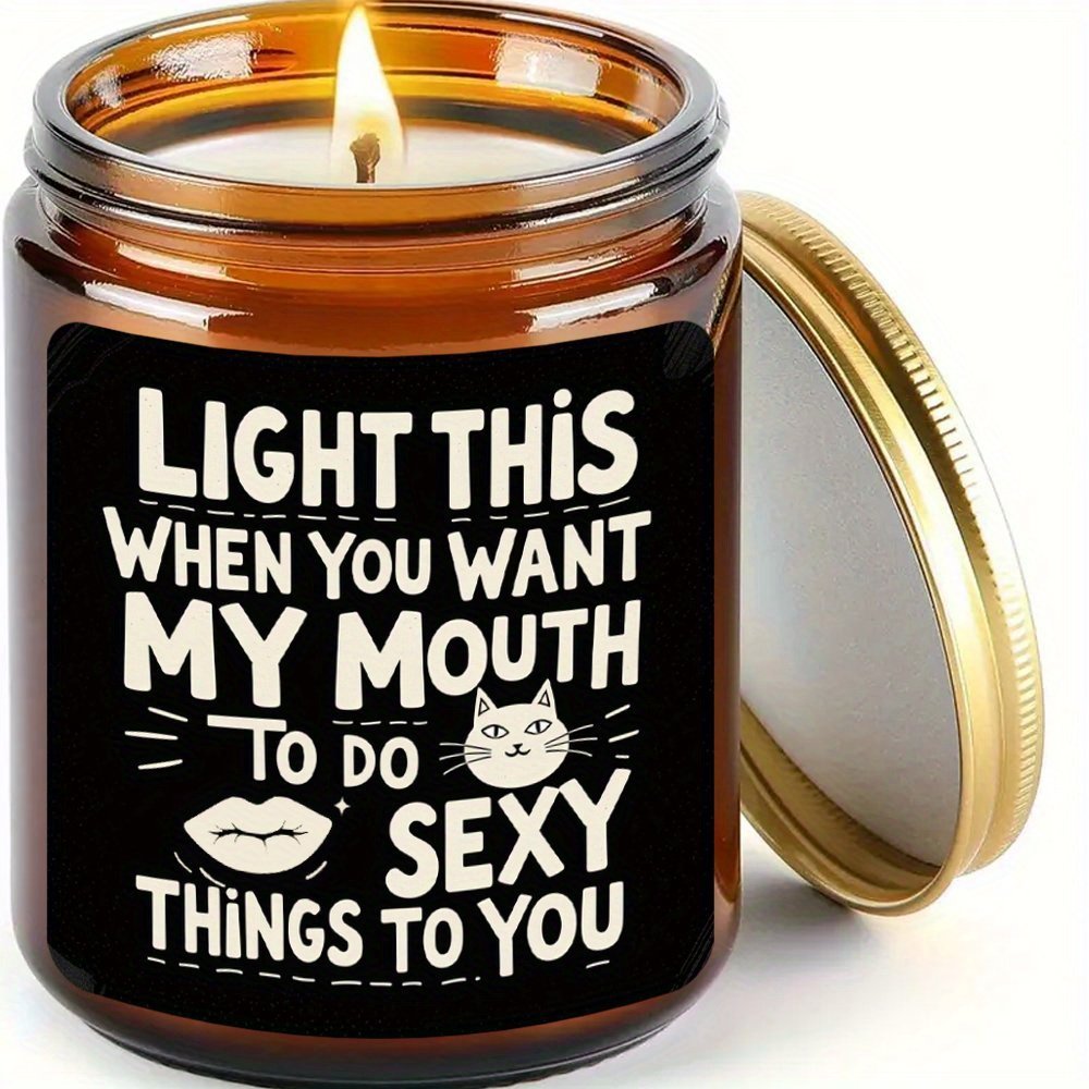 "Light This When You Want My Mouth" Candle - Image 4