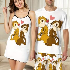 Chip & Dale Couple Pajama Set