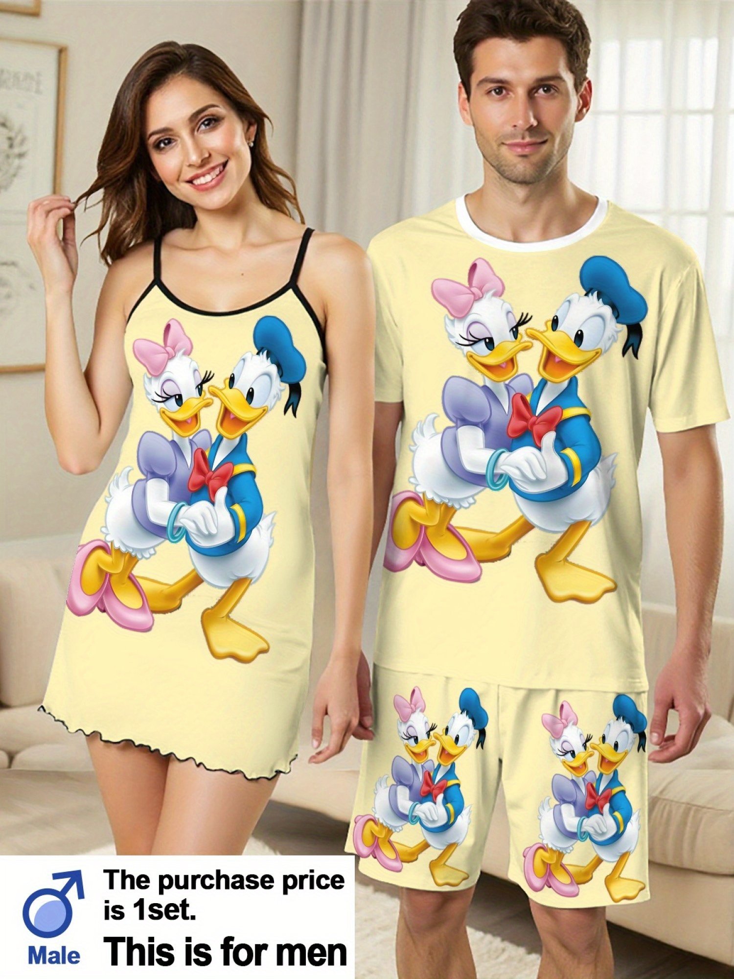 Donald & Daisy Duck Couple Pajamas - Image 2