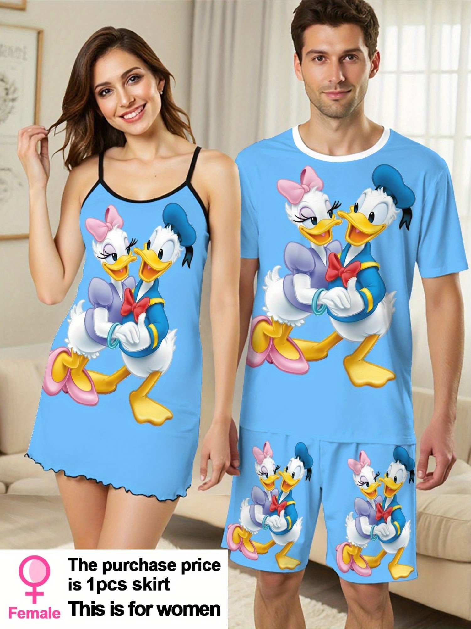 Donald & Daisy Duck Couple Pajamas - Image 4