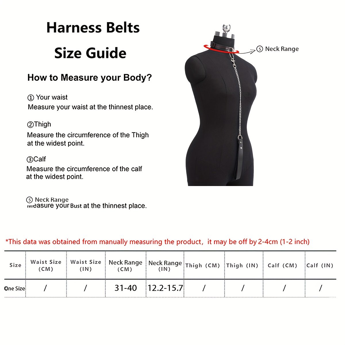 Faux Leather Detachable Chain Traction Collar - Image 4