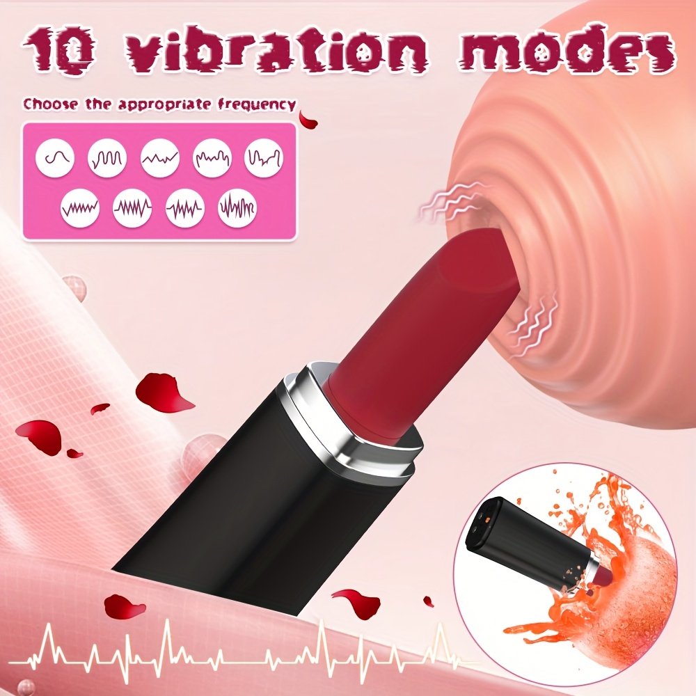 Vibrating Lipstick Massager for Women - Image 2