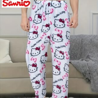 Sanrio Hello Kitty Men'S Loose Fleece Pants