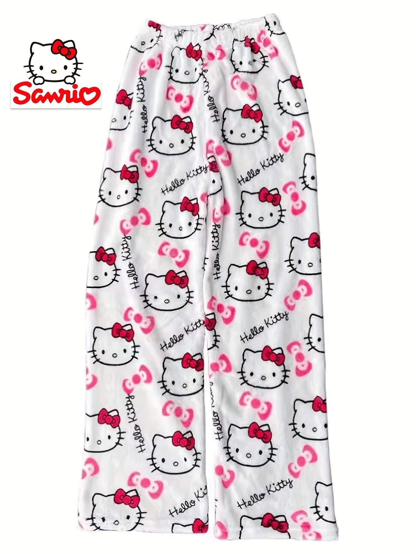 Sanrio Hello Kitty Men'S Loose Fleece Pants - Image 7