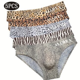 5pc Men's Underwear in Animal Print