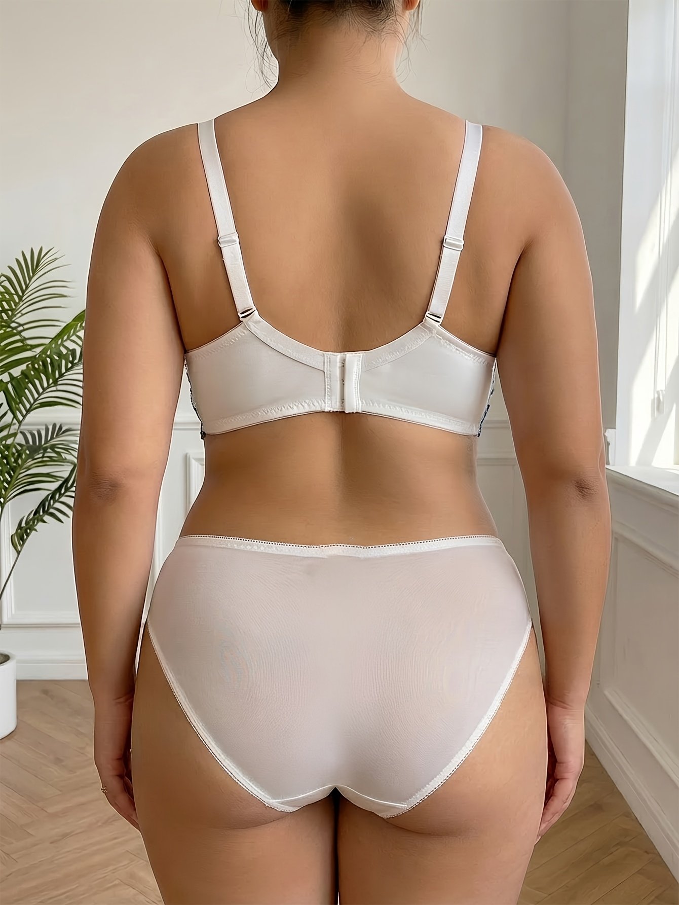 Embroidered Bow Bra Set - Image 10