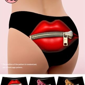 3 Pack Zippered Cartoon Ladie's Briefs